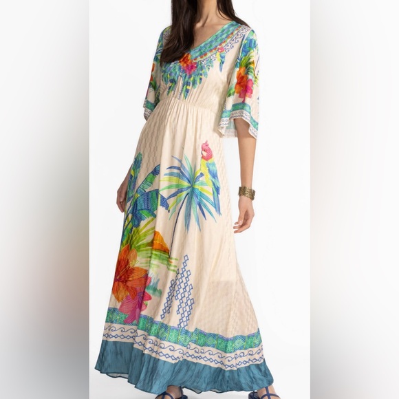 JOHNNY WAS TAMI MAXI DRESS********SIZE: LARGE - Picture 3 of 5